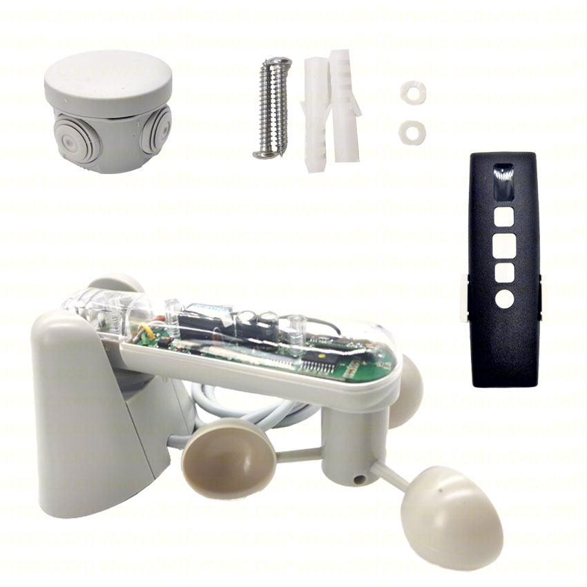 KIT PER TENDA TENDE DA SOLE SENSORE VENTO - LUCE CON CENTRALINA INCORPORATA KITA