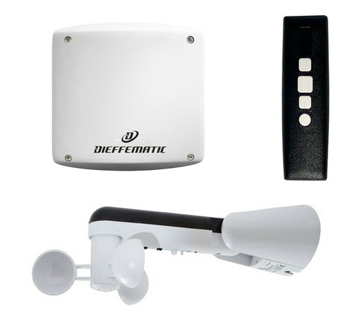 KIT PER QUATTRO 4 MOTORI CENTRALINA SENSORE VENTO TELEC TENDA TENDE DA SOLE KITL