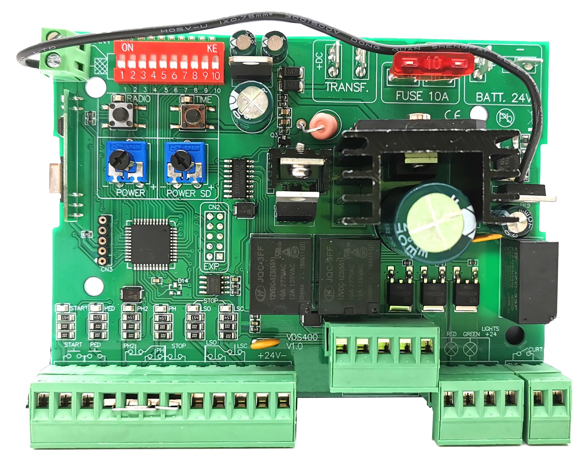 CENTRALE COMANDO 24V AUTOMAZIONE APRI CANCELLO APRICANCELLO SCORREVOLE GARAGE