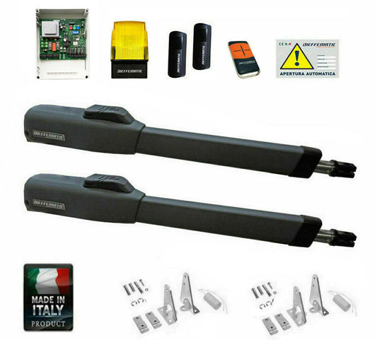 KIT C300 SISTEMA AUTOMATISMO CANCELLO 2 ANTE BATTENTI SI ADATTA A FAAC CAME BFT