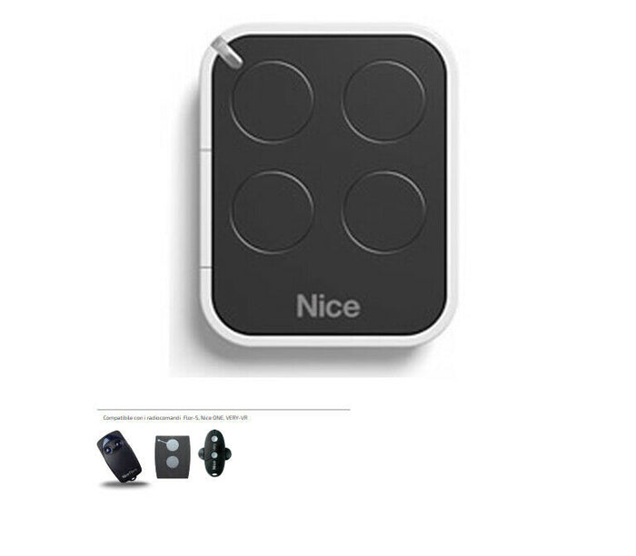 TELECOMANDO RADIOCOMANDO TRASMETTITORE NICE ON4E ON4 4 CANALI ROLLING CODE 433