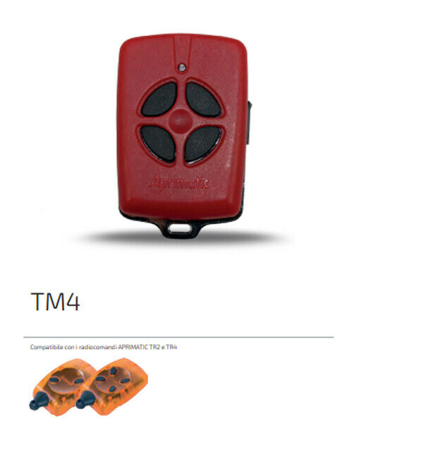 TELECOMANDO RADIOCOMANDO TRASMETTITORE APRIMATIC TM 4 TM4 ORIGINALE 41905 004