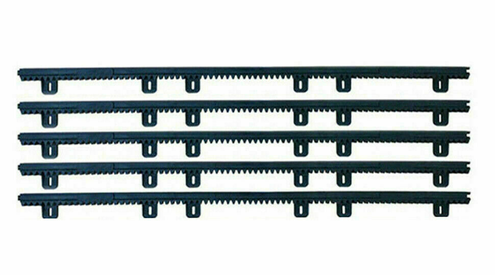 KIT CREMAGLIERA 5 MT 5MT METRI UNIVERSALE PER CANCELLO SCORREVOLE NYLON PLASTICA