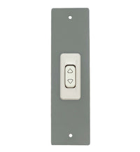 PLACCA 185 MM GRIGIO CON PULSANTE COPRI AVVOLGITORE MOTORE TAPPARELLA TAPPARELLE