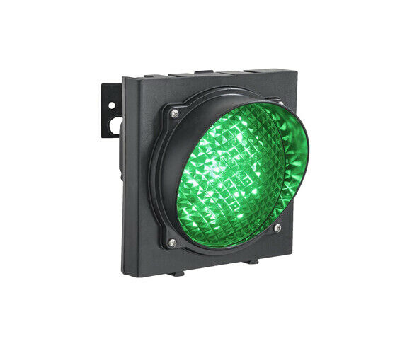 SEMAFORO VERDE SINGOLA 1 LUCE 230V LED LAMPADA MONOLAMPADA PARCHEGGIO IMPIANTO