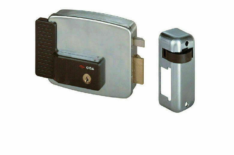 SERRATURA CISA ELETTRICA PER CANCELLI CON PULSANTE 11731 ENT. 50 MM DESTRA DX