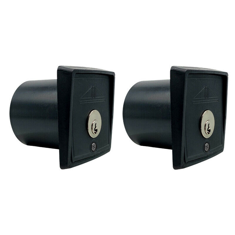 COPPIA DUE 2 SELETTORE DA INCASSO A CHIAVE UNICA UGUALE CANCELLO SERRANDA GARAGE