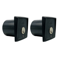 COPPIA DUE 2 SELETTORE DA INCASSO A CHIAVE UNICA UGUALE CANCELLO SERRANDA GARAGE