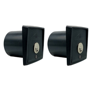 COPPIA DUE 2 SELETTORE DA INCASSO A CHIAVE UNICA UGUALE CANCELLO SERRANDA GARAGE