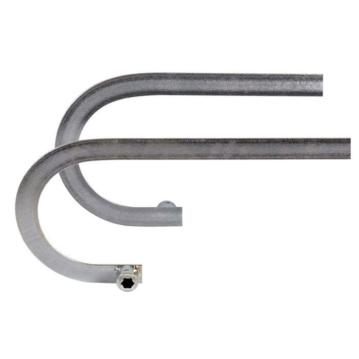 COPPIA BRACCI CURVI PER 2 MOTORI PORTA BASCULANTE GARAGE BASIC BAZER 755754