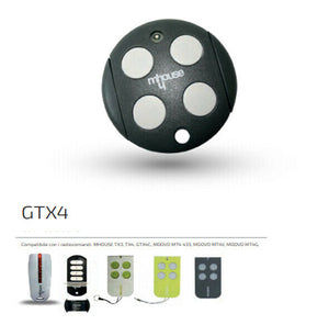 TELECOMANDO RADIOCOMANDO TRASMETTITORE MHOUSE GTX 4 CANALI ORIGINALE 433,92 MHZ