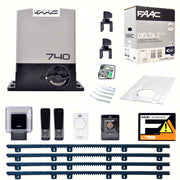 FAAC 740 KIT DELTA 2 PER CANCELLO SCORREVOLE PORTATA 500KG 230V + 4 MT CREMAG.