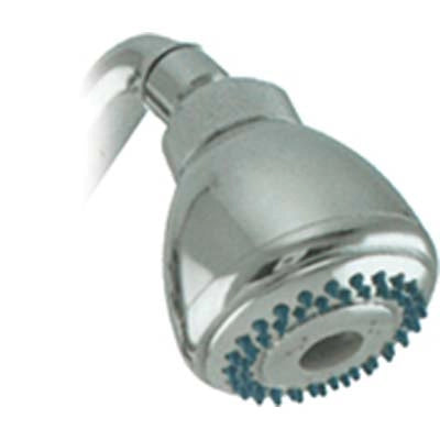 SOFFIONE DOCCIA + SNODO 1 GETTO - ABS CROMATO 1/2F MM 65- 2 pezzi