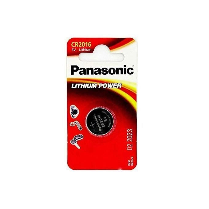 Panasonic CR2016 Pila a Bottone al Litio 3V 90 mAh non ricaricabile 1 pezzo