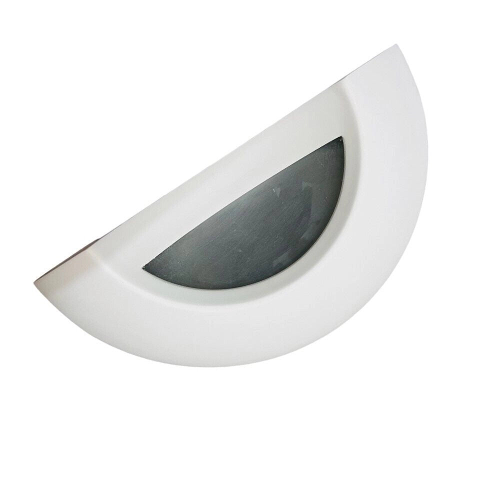 Applique in gesso design moderno con forma ellisse attacco per lampadine Led R7S