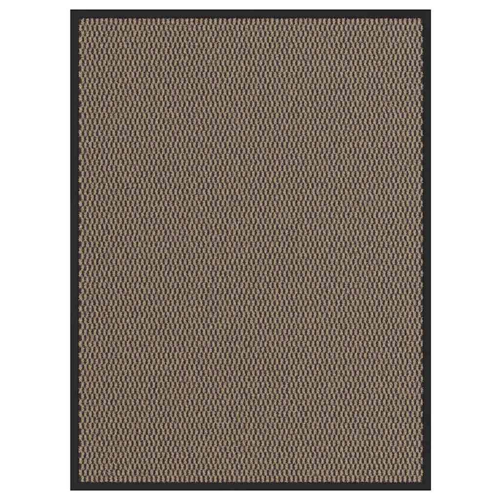 Zerbino antiscivolo da ingresso 80 x 120 cm flessibile e resistente stile contemporaneo marrone PP 02_0058130