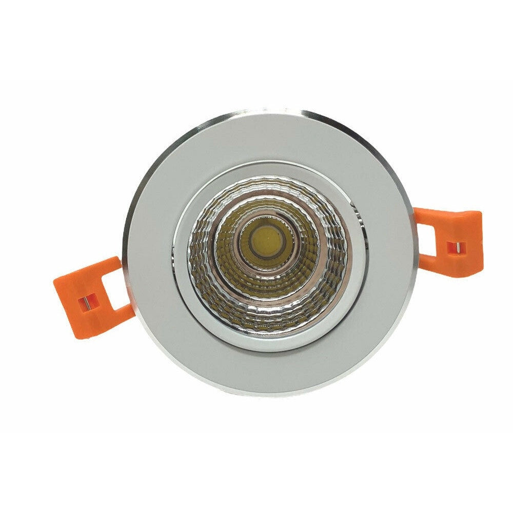 Trade Shop - Faretto Incasso Led Cob 7 Watt Luce Fredda Calda Naturale P-75 -