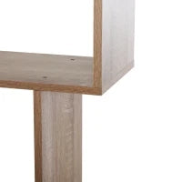 Libreria in Legno Design Moderno con 8 Ripiani, 70x24x178cm, Color Legno Naturale
