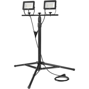 Topex 99-061 faretto doppio 2x30 30w led smd 5400lm su treppie ds