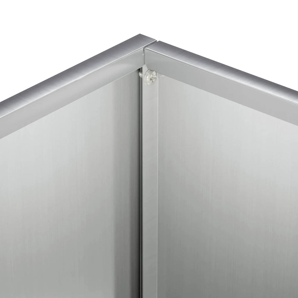 Vaso da giardino Argento 50 x 30 x 75 cm Acciaio zincato 8005550