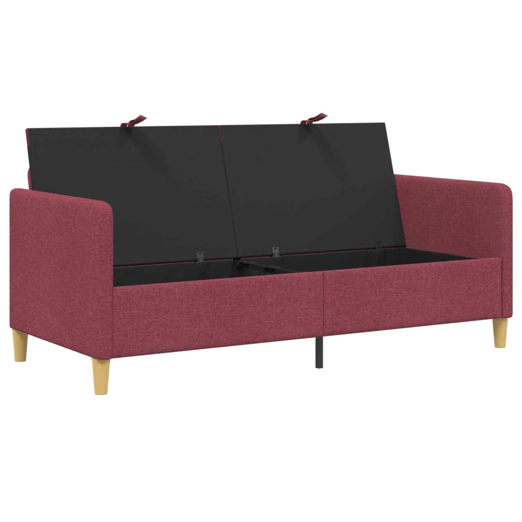 Divano con Storage Rosso Vino 172 x 78 x 87 cm Poliestere 42036950