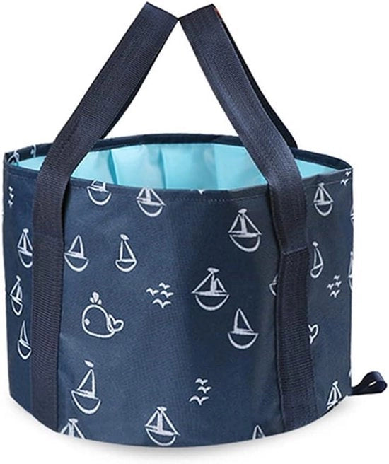 Emicemere portatile acqua resistente con contenitore pieghevole da 13 l con tasca portatile.