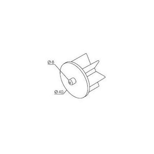 CALOTTA CON PERNO PER RULLO Ø 40 MM NICE 575.12040 AUTOMAZIONE AUTOMATISMI NUOVO