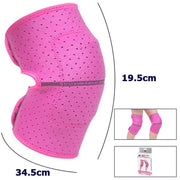 Trade Shop - Coppia Ginocchiera Fascia Tutore Anallergica Lavabile Per Bambine Colore Rosa M -