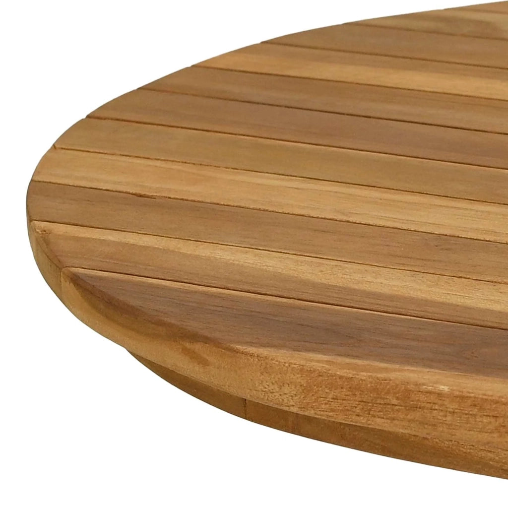 Piano del tavolo 90 x 45 x 3,5 cm Ovale Legno di teak solido 42033161