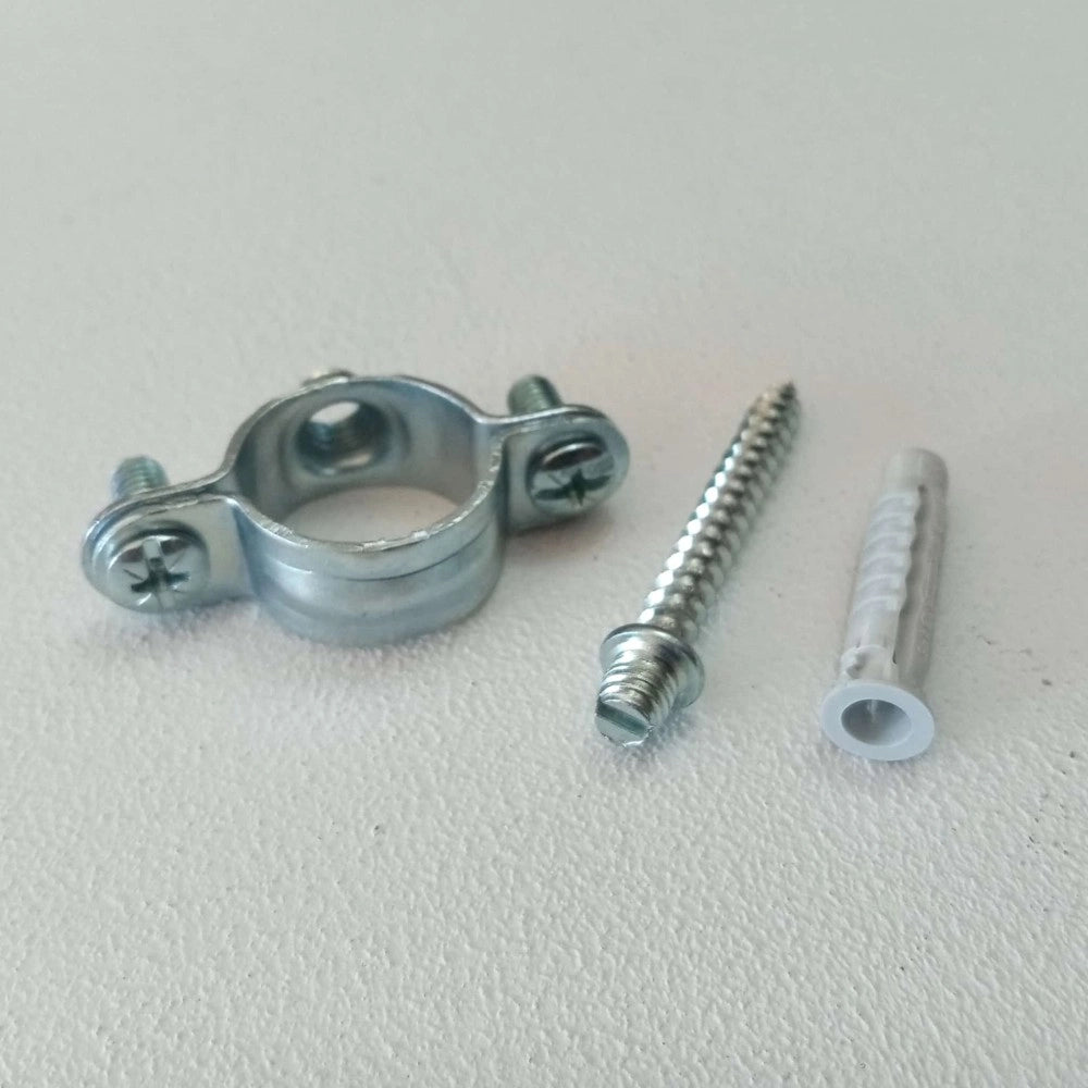 Collare reggitubo collarino zincato per fissaggio a muro tubo rame multistrato, scegli il formato  20mm 25pz