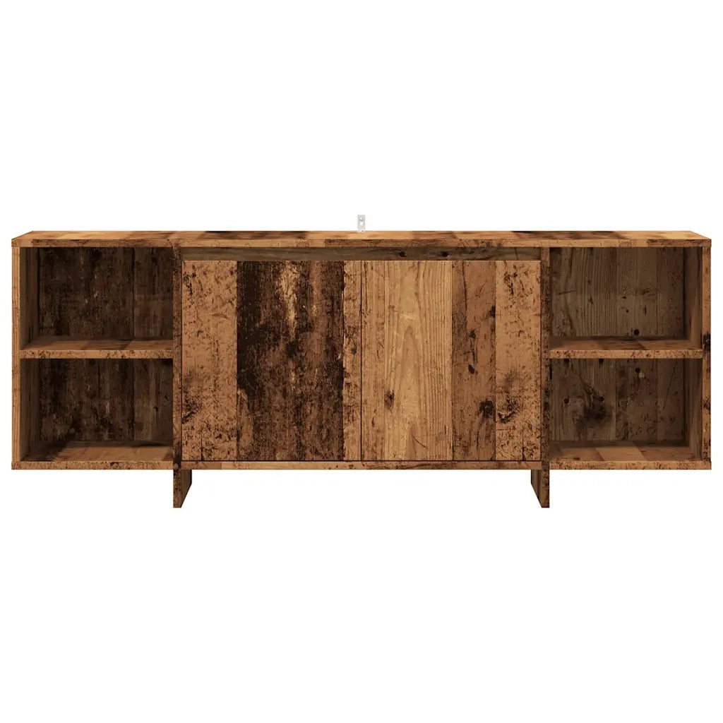 Mobile Porta TV Legno Antico 130x35x50 cm in Legno Multistrato