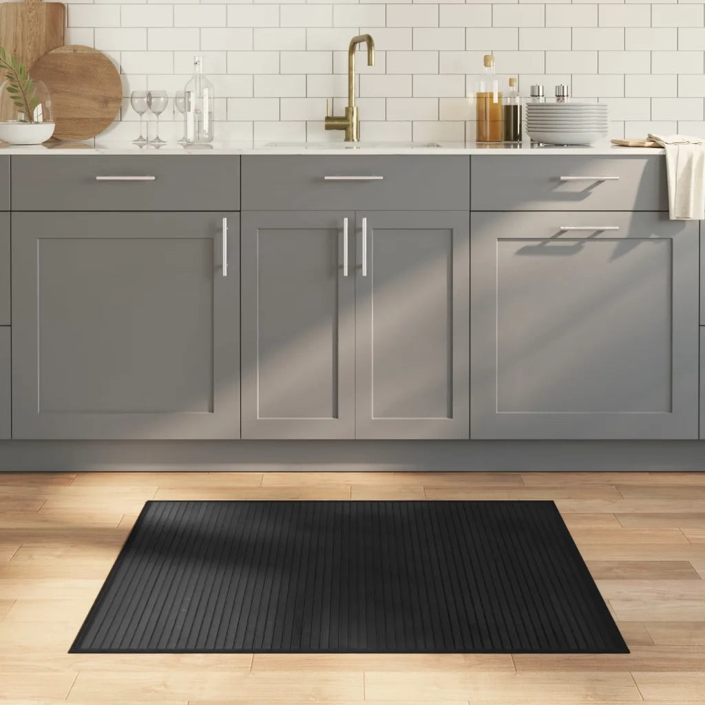 Tappeto Rettangolare Nero 80x100 cm in BambÃ¹