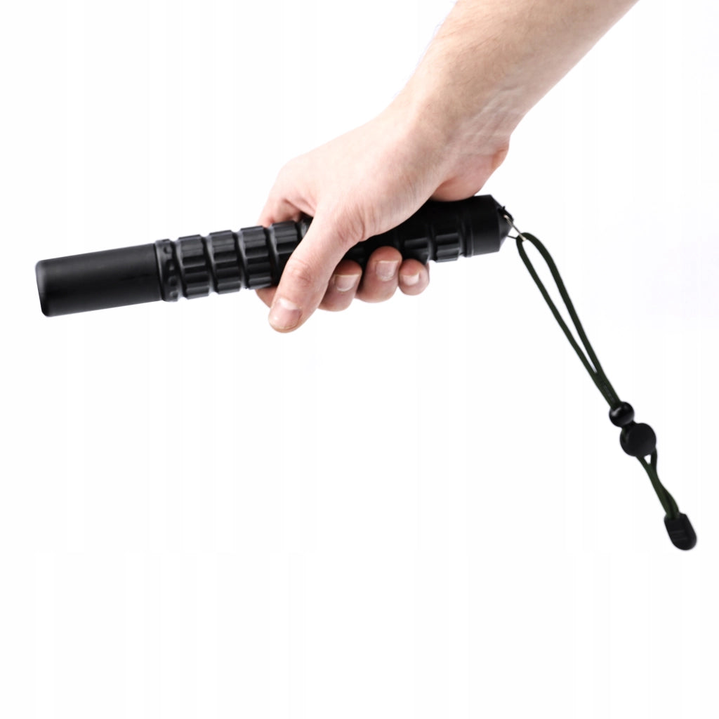 Bastone Telescopico 555 mm con Custodia – Costruzione Solida, Impugnatura Ergonomica | 2 Pezzi, Cromatura Nera