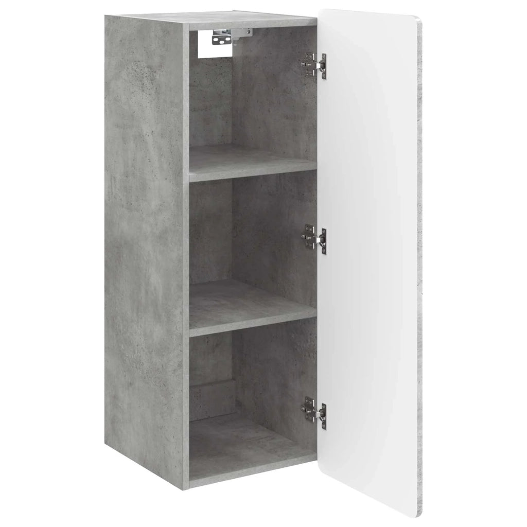 Mobiletto a muro Grigio Cemento 33 x 34,5 x 94 cm