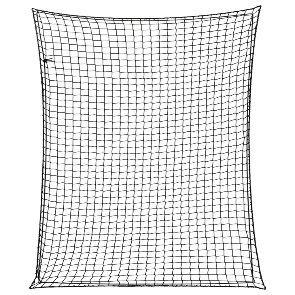 Rete per rimorchio telo di fissaggio per il carico portapacchi con corda elastica 3 x 2,5 m PP nero 02_0042195