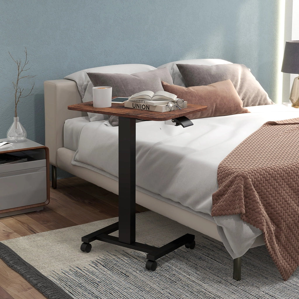 Tavolo regolabile in altezza ¨C zephmum ¨C 65x48x108 cm, colore marrone e nero