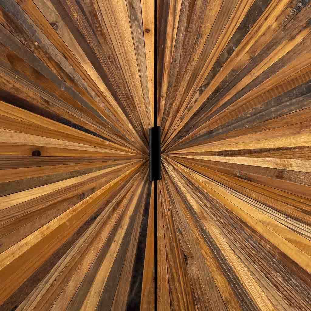 Credenza in legno di recupero marrone con 2 ante 100x40x160h cm