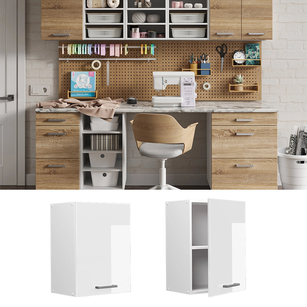 Vicco Pensile universale Bianco lucido 45 cm con anta