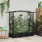 Letto Rialzato con Griglia e Tetto Nero 169 x 40 x 125 cm PP 42032528