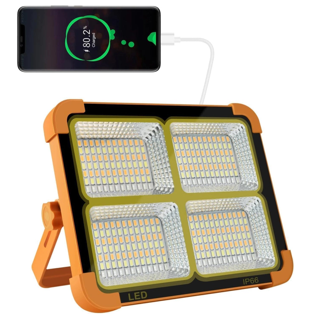 Lampada portatile solare LED con USB, IP66 e luce SOS