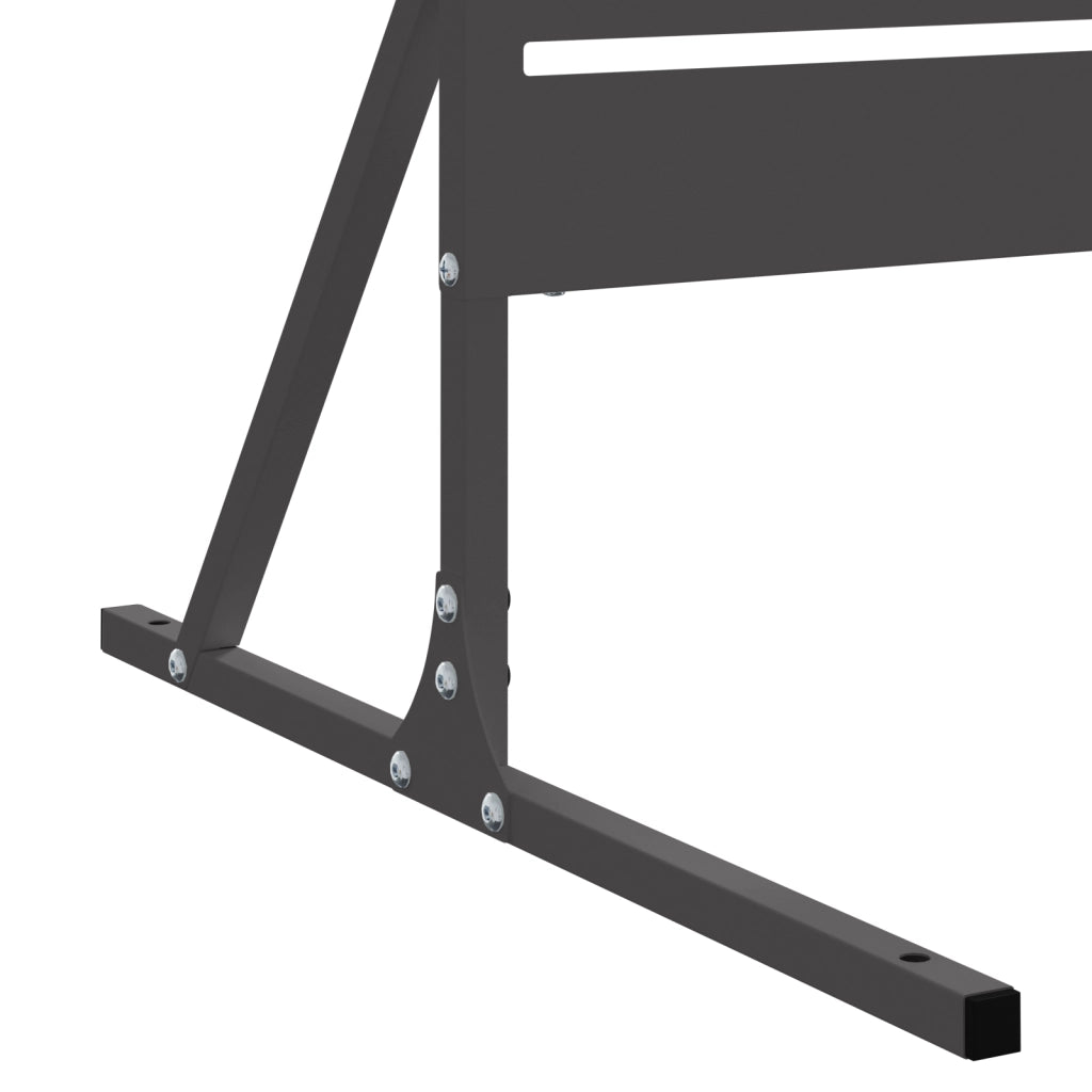 Schermo Privacy 180 cm Acciaio Nero