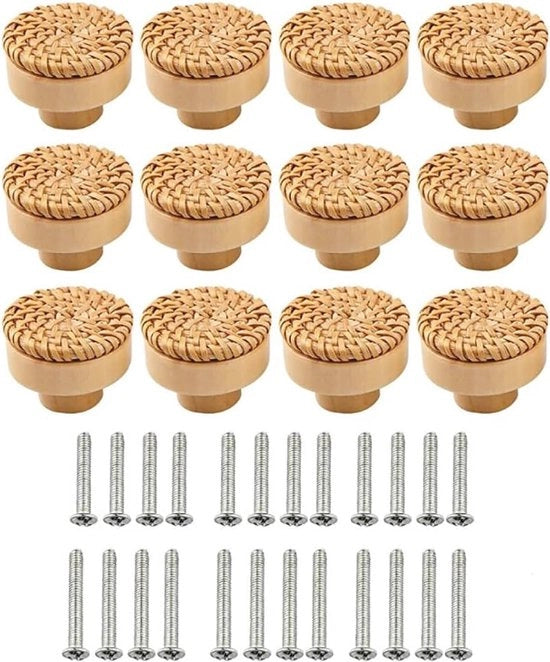 Pomelli di finitura 40 mm – Maniglie naturali per arredamento bohemien