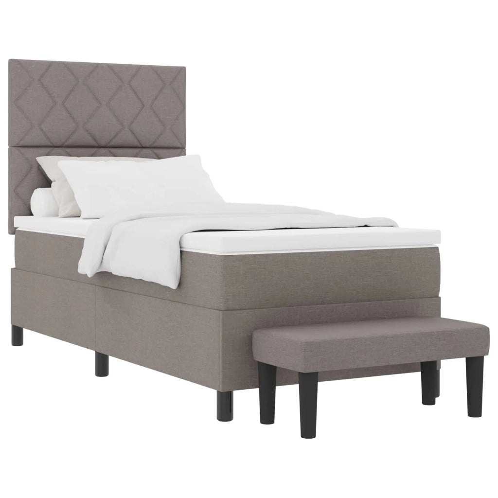 Letto a molle con testiera Talpa 100 x 200 cm Tessuto 3344125