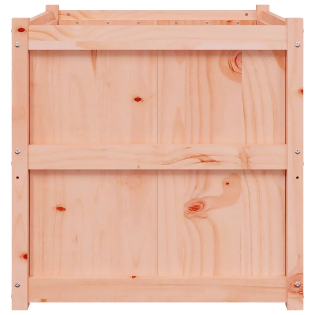 Vassoio per fioriera aiuola rialzata piante fiori terrazza giardino 70 x 70 x 70 cm legno massello di abete Douglas marrone 02_0037835