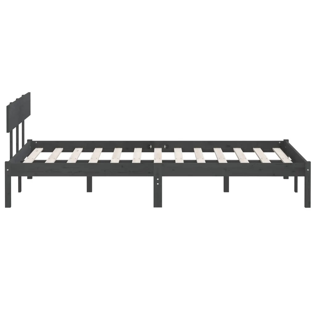 Giroletto Grigio in Legno Massello di Pino 140x190 cm