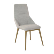 Sedia in tessuto grigio chiaro