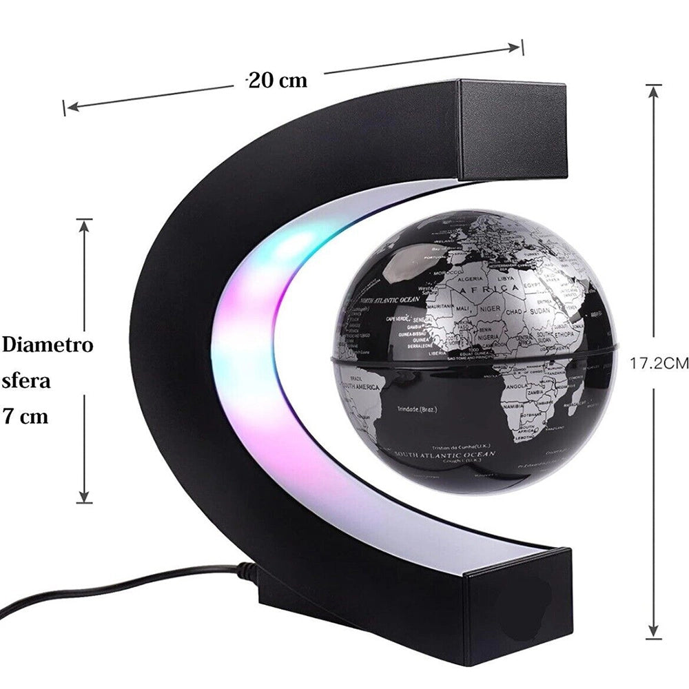 Lampada da tavolo a LED RGB Terra a levitazione magnetica gravitazionale 3D Vola
