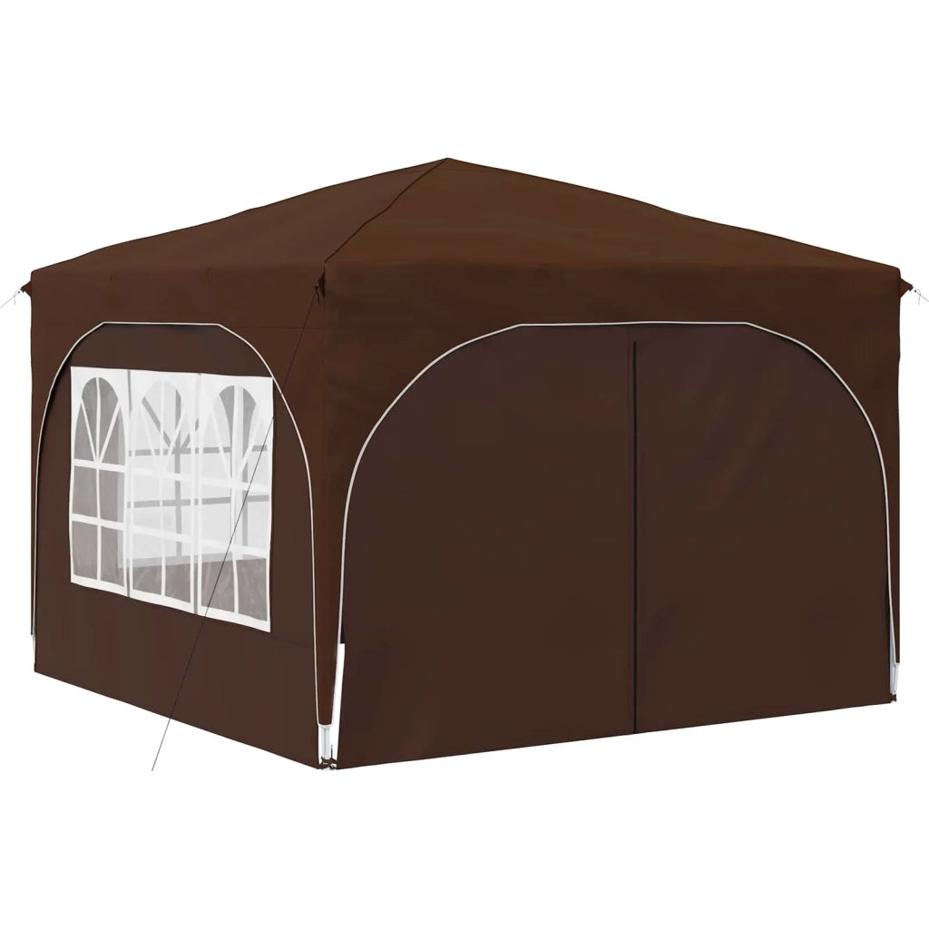 Tenda per feste a pop-up 290 x 290 x 245 cm Marrone 42019874