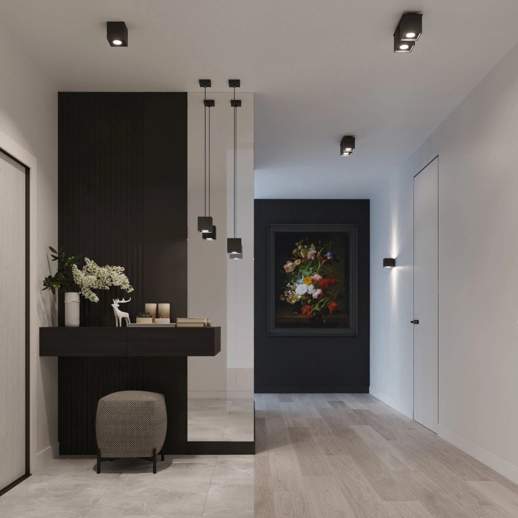 Spot soffitto Pure Lume Tetris 1 nero metallo GU10