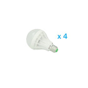 4 PZ Lampade LED E27 Globo Opaca Sfera G80 12W Diametro 80mm Bianco Freddo